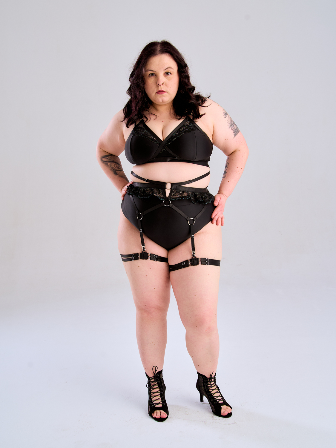 Harness Lyra z koronką góra - obrazek 4